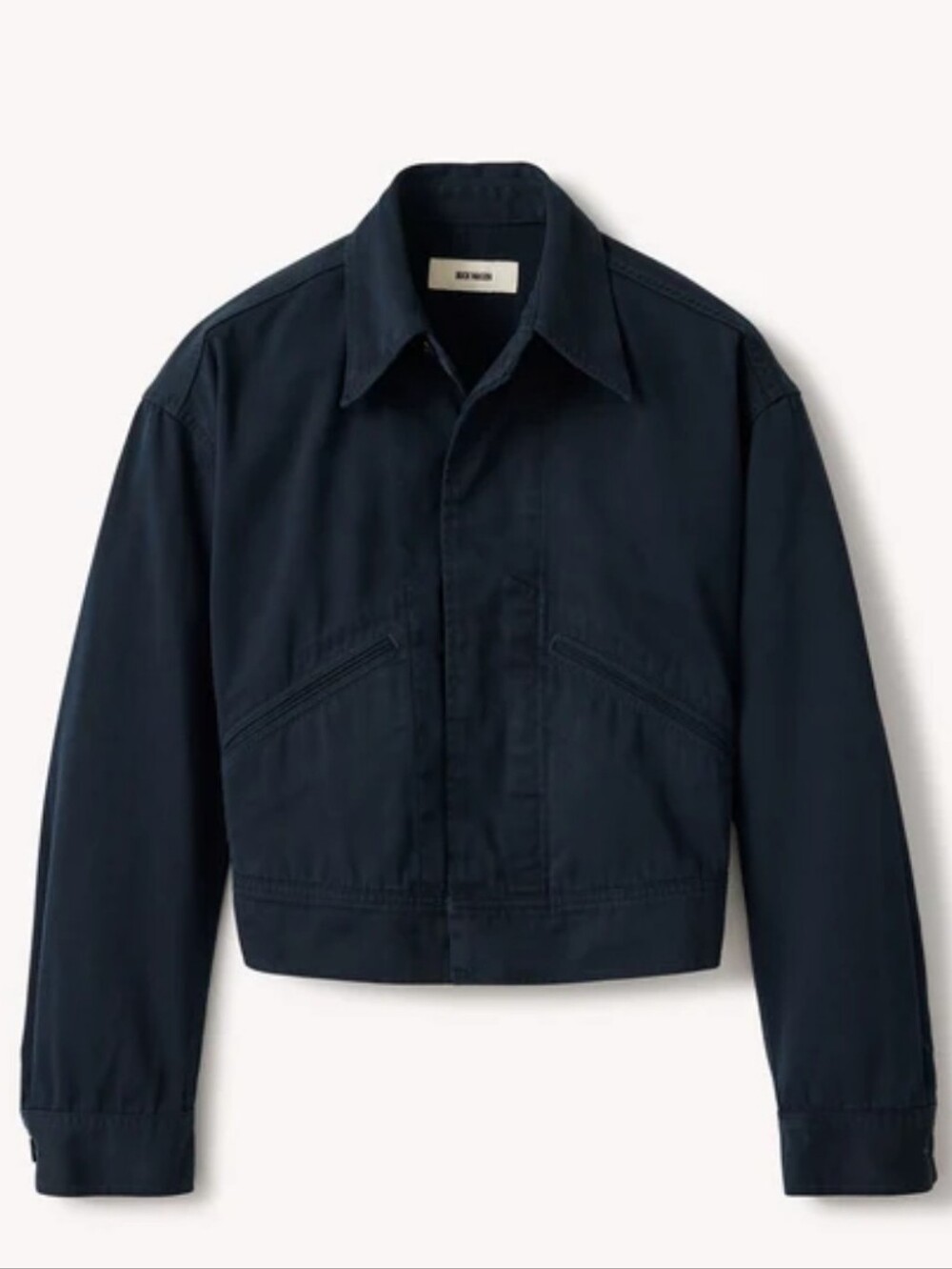 Buck Mason SEALED! NWT! At Ease Cotton Cropped Deck Jacket in Washed Navy. XS. - Picture 5 of 10
